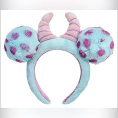 New With Tags Sully Fluffy Ears New With Tags Price Is Firm Disney Ears Headband Stitch, Rose Gold Minnie Ears, Disney Ears Headband, Minnie Mouse Headband, Disney Minnie Mouse Ears, Polka Dot Headband, Disney Headbands, Minnie Ears Headband, Sally Nightmare Before Christmas