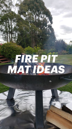 using fire pit mat Best Fire Pit, Fire Pit Size, Deck Or Patio, Deck Fire Pit, Large Fire Pit, Cool Fire Pits