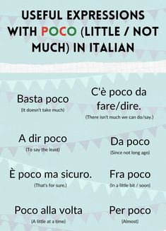 the different types of words in italian and english are shown on this sheet of paper