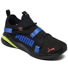 Puma Sneakers For Big Boy's Colours: Black, Blue, Size: 4.5 Brand New In Box As Received In Mail Paw Patrol Shoes, Puma Rs X3, Puma Tennis, Puma Tennis Shoes, Boys Tennis Shoes, Trainers Girls, Puma Blue, Girls Shoes Sneakers, White Casual Shoes