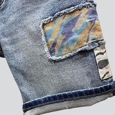 Step into summer in vibe with our vintage-inspired Men's Denim Shorts from our 2023 Summer Collection! These mid-waist shorts have a slouchy cut with a zipper & button closure. and are crafted from a stretchy denim fabric that's perfect for all-day comfort. Show off your individual flair and make a statement in these timelessly chic shorts!Distinctive Features: Vintage Inspired: Show off your individual mode and make a statement with these timelessly chic shorts! Baggy Fit: Our denim shorts have Denim Shorts With Patch Pockets, Denim Jean Shorts With Patch Pockets, Medium Wash Shorts With Patch Pockets, Summer Jean Shorts With Patch Pockets, Denim Blue Shorts With Patch Pockets, Casual Medium Wash Patchwork Shorts, Retro Blue Jean Shorts For Streetwear, Denim Blue Patchwork Shorts For Spring, Spring Patchwork Denim Blue Shorts