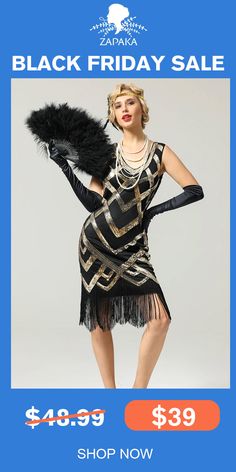 Get the latest flapper dress, Gatsby party dress, daytime tea dress or vintage 20s dress style at Zapaka. Shop our unique 1920s flapper-inspired dresses & accessories. Great Prices & Fast Shipping. Black Art Deco Dress For Costume Party, Black Knee-length Flapper Dress, 1920s Fitted Black Flapper Dress, Fitted Art Deco Flapper Dress For Costume Party, 1920s Black Knee-length Flapper Dress, Black Gatsby Style Knee-length Flapper Dress, Black Knee-length Gatsby Flapper Dress, Elegant Fitted Flapper Dress For Costume, Black Art Deco Summer Dresses