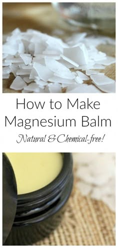 Magnesium Balm, Plant Butter, Magnesium Lotion, Balm Recipe, Salve Recipes, Healing Salves, Diy Lotion, Homemade Lotion, Herbal Recipes