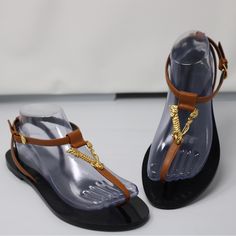 Brand New Never Worn. Beautiful Color Luxury Ankle Strap Beach Sandals, Designer Ankle Strap Sandals For Beach, Designer Ankle Strap Sandals For Vacation, Luxury Sandals With Removable Insole For Beach, Versace Shoes, Women's Shoes Sandals, Limited Time, Beautiful Colors, Versace