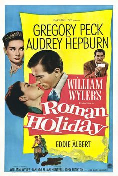 a movie poster for the film roman holiday