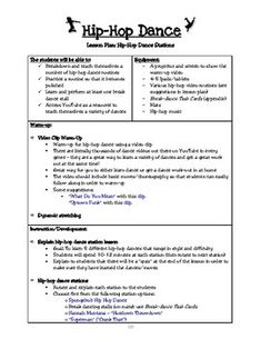 the hip hop dance lesson sheet