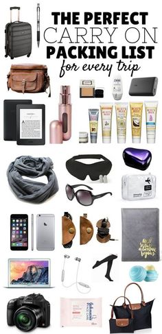 the perfect carry on packing list for every trip