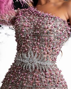 Taxes + Shipping included! Pink Embellished Mini Dress For Wedding, Pink Embellished Mini Dress For Evening, Pink Embellished Mini Evening Dress, Glamorous Pink Mini Dress For Wedding, Glamorous Embellished Pink Dress, Glamorous Pink Prom Dress, Bling Outfits, Dress With Crystals, Fantastic Fashion