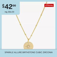 Included: 1 Pendant(s), 1 Necklace(s)Features: PersonalizedJewelry Closure: Lobster ClaspLink Construction: SemisolidShape: RoundStone Cut: RoundMetal Color: Gold ToneChain Length: 16 InchChain Width: 1.2 MillimetersExtender Length: 2 InchPendant Length: 20.9mmPendant Width: 15.7mmChain Construction: LinkCare: Wipe CleanStone Type: 1 Cubic ZirconiaBirthstone: November BirthstoneMetal: 14k Gold Over BrassNecklace Type: Pendant NecklacesCountry of Origin: Imported Gold Cubic Zirconia Jewelry For Birthdays, Gold Cubic Zirconia Necklace For Birthday, Gold Cubic Zirconia Jewelry For Birthday, Round Pendant Necklace, Round Pendant, Type 1, Birthstone, Cubic Zirconia, Sparkle