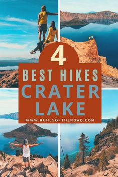 the four best hikes in crater lake