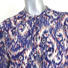 New with tags! Excellent condition. No flaws. Retails for $650! -**- Ikat Print, Isabel Marant Etoile, Printed Silk, Isabel Marant, Silk Printing, Silk, Tags, Mens Tops, Long Sleeve