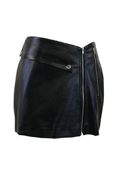 Front zip fly closure Asymmetric waistline Faux leather skirt Snap button detail 100% Polyurethane Professional Clean Only / Do Not Tumble Dry S: Waist: 35cm (13.8in) / Hip: 45cm (17.7in) / Hem: 51cm (20.1in) / Length: 37cm (14.6in) / M: Waist: 36cm (14.2in) / Hip: 46cm (18.1in) / Hem: 52cm (20.5in) / Length: 38cm (15.0in) / Model's height is 5′ 6″ (173.5cm) Bust 30in Waist 23.6in Hip 34.6in and wearing S/M 사이즈 정보Size information (단위:cm)(Unit : inch) SS 사이즈 정보 Size information 허리Waist 3513.8 엉덩이 Leather Skirt With Side Zipper For Night Out, Chic High Waist Mini Skirt With Button Zip Fly, Fitted Leather Bottoms With Side Zipper, Chic Leather Bottoms With Side Zipper, Leather Skirt With Zipper For Night Out, Chic Mini Skirt With Zip Fly, Trendy Mini Skirt With Zip Fly For Night Out, Edgy High Waist Skirt With Side Zipper, Chic Short Length Skirt With Zipper Closure