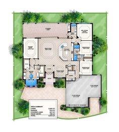 the floor plan for this luxury home