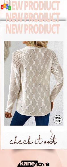 Beige Lace Long Sleeve Round Neck T Shirt Cream Crew Neck Top For Fall, White Raglan Sleeve Top For Fall, Cream Crew Neck Blouse For Fall, Non-stretch White Tops For Fall, Non-stretch Cotton Crew Neck Top, Cream Long Sleeve Casual Top, Casual Long Sleeve Cream Top, Casual Cream Long Sleeve Top, Spring Cream Tops With Crew Neck