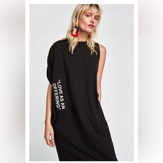 Questions? Leave A Comment Below! Black Zara Midi V-neck Dress, Zara Black, Zara Dresses, Zara, Midi Dress, Womens Dresses, Women Shopping, Black, Color