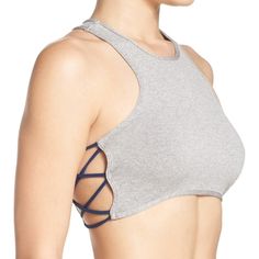 Cute New Elastic Grey Bralette. Size Xs/S, 12 Inch Wide And 12 Inch Long. -L Strappy Crisscross Crop Top For Workout, Stretch Cross Back Bra With Crisscross Straps, Stretch Bra With Crisscross Straps And Cross Back, Stretch Bra With Crisscross And Cross Back Straps, Fitted Bra With Crisscross Cross Back Straps, Fitted Cross Back Bra With Crisscross Straps, Cross Back Bra With Crisscross Straps, Stretch Bra With Multiple Straps, Cross Back Bra With Straps