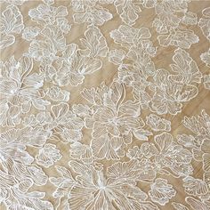 Beautiful Embroidery flower lace fabric with sequin This is a new style in high quality. Great for wedding dress, evening gown, Costume, cocktail dress Color: Ivory Width - 51 inches, Length - yard Wholesale acceptable, please convo me Shipping Time: United Sates: 10-15 working days United Kingdom:10-15 working days Canada: 10-15working days Australia: 10-15 working days Asia:4-8 working days Europe: 10-20 working days need express mail service , please contact us we only refund for the lace , n Embroidered Cream Sequin Lace Fabric, Cream Embroidered Lace Sequin Fabric, Cream Lace With Floral Applique, White Lace Fabric With Floral Applique, Cream Lace Fabric With Floral Embroidery, Gown Costume, Floral Lace Fabric, Sewing Wedding Dress, Wedding Dress Sequin