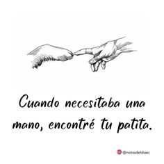 two hands reaching out to each other with the caption in spanish above it that reads,