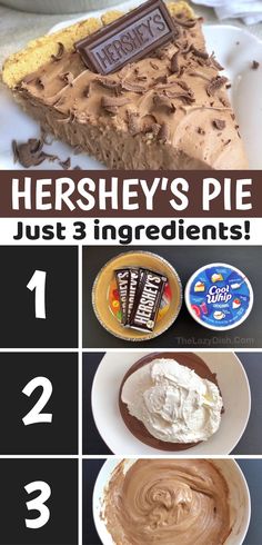 hershey's pie just 3 ingredients