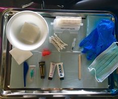 Sterile work environment with #newfinishink Microblading Aftercare Kit Ideas, Microblading Room Ideas, Micro Blading Aftercare, Pmu Room, Microblading Tools Photography, Microblading Room, Brow Room, Esthetician Ideas, Microblading Artist