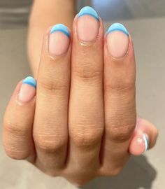 Cute Nails Not Acrylic Or Gel, Short And Easy Nails, Nail Ideas Real Nails Short, Cute Nails Natural Nail, Cute Nails Short Gel, Basic Nail Inspiration, Cute Pink French Tip Nails, Cute Nail Designs Easy, Nails For 12 Yrs Old