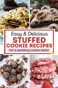 easy and delicious stuffed cookie recipes for a wedding cake table