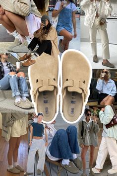 Clog Outfit Summer, Outfits With Clogs, Boston Clogs Outfit, Clog Outfits, Birkenstock Boston Outfit, Clog Outfit, Birkenstock Boston Clogs, Boston Outfits