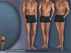 This body preset has been specifically made for male bodies! Found in TSR Category 'Sims 4 CAS Presets' Sims 4 Cc Muscle Overlay, Sims 4 Mens Body Preset, Sims 4 Male Boxers, Ts4 Male Preset, Sims4 Body Presets Male, The Sims 4 Cc Female Body Preset, Ts4 Male Body Preset, Sims4 Male Body Preset, Male Body Presets Sims 4 Cc