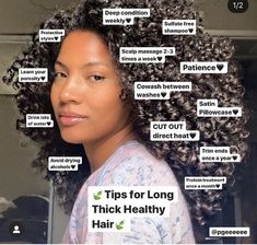 Thicker Healthier Hair, Natural Hair Care Routine, Hair Growing