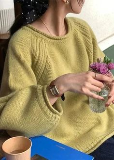 Modern Rose Oversized Cozy Knit Sweaters Spring - Ada Fashion – Adorhershop Loose Pullover Sweater, Winter Jumpers, Winter Model, Solid Color Sweater, Clothes Korean Style, Cozy Knit Sweater, Spring Sweater, Loose Pullover, Oversized Knitted Sweaters