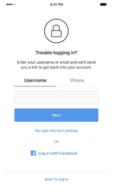 the login screen for an email account on facebook, with text that reads'trouble logging in? '