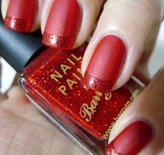 Red Wedding Nails, Nail Designs 2014, Nail Art Mariage, Red Matte Nails, Red Nail Art Designs, Wedding Nail Art Design, Wedding Nails French, Red Nail Art, New Nail Designs