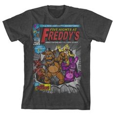 the five nights at freddy's t - shirt is shown in grey