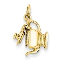 14k Gold 3-D Tea Pot Charm hide-image Gold Vinyl, Gold Polish, Keep Jewelry, Charm Gift, Toe Rings, Tea Pot, Unique Necklaces, Gold Charm, Cleaning Jewelry