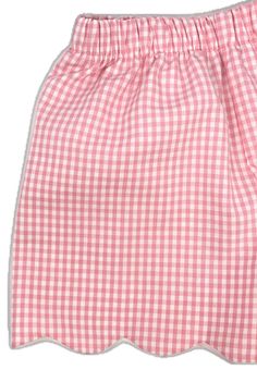 Cute Cotton Bottoms For Daywear, Cute Gingham Cotton Bottoms, Scalloped Shorts, Hem Style, Scalloped Hem, Gingham, Must Haves, With Love, Closet