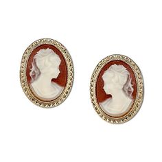 Keep is classy and classic with this Gold-Tone Faux Cameo Stud Earrings.   1928 Jewelry Collection From the vaults of rich European capitals to the antique laden attics of old American estates, 1928 Jewelry has created modern replicas of the most beautiful, exquisite vintage jewelry ever made. For those who love all th... Chic Fashionista, 1928 Jewelry, Vintage Inspired Jewelry, Downton Abbey, Online Earrings, Victorian Style, Baby Clothes Shops, Diamond Earrings Studs, Victorian Fashion