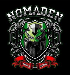 a motorcycle with the words nomaden on it