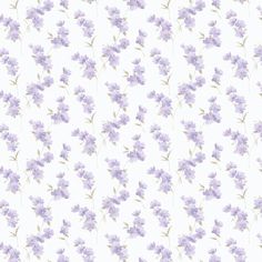 a white background with purple flowers on it