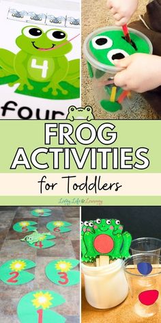 frog activities for toddlers that are fun to do with the kids and they can be used