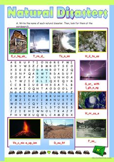 Natural Disasters. : English ESL worksheets pdf & doc Germany Honeymoon, Vocabulary Exercises, Esl Teaching Resources, Picture Dictionary, Conversation Cards, Natural Disaster, Good Vocabulary Words, Good Vocabulary, English Activities