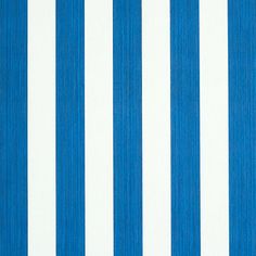 a blue and white striped wallpaper with vertical stripes