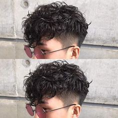 Undercut Curly Hair, Quiff Haircut, Curly Hair Fade, Curly Haircut, Short Shaved Hairstyles, Haircut Tutorial