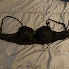 Sexy Black Padded Bra 34b Never Worn Black Underwire Bra For Night Out, Black Low-cut Bra For Night Out, Low-cut Black Bra For Night Out, Undergarment Set, Black Coquette Top With Built-in Bra, Y2k Black Top With Built-in Bra, Fitted Black Push-up Bra, Black Fitted Push-up Bra, Partially Lined Low-cut Black Bra