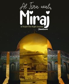 the front cover of an islamic book, titled'al isra waal mira '