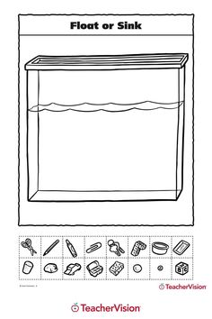 a black and white drawing of an oven with the words float or sink