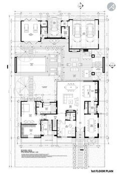 the floor plan for a house with two levels and three rooms, including one bedroom