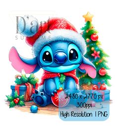 an image of a cartoon character with christmas decorations