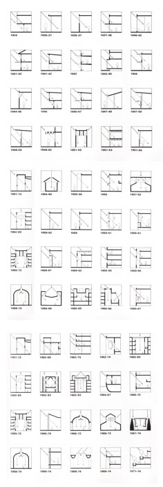 the diagram shows different types of windows and doors in various sizes, shapes, and colors