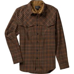 The western-inspired Weston Shirt is an equally appropriate style for a day of hard work or a night of relaxation. Taking inspiration from ranchers and cowboys, this yoked button-up lets us imagine the old west while we're wrapped in velvety virgin wool. Brown Outdoor Shirt For Fall, Brown Fall Outdoor Shirt, Brown Western Style Shirt For Fall, Brown Western Shirt For Fall, Fall Outdoor Shirt With Snap Buttons, Classic Brown Tops For Outdoor, Classic Brown Top For Outdoor, Brown Rodeo Shirt With Button Closure, Rugged Brown Shirt For Fall