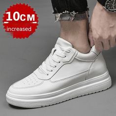 Very nice and good quality Elevator Shoes, Sports Couples, Height Increase, Long Distance Running, Stylish Couple, White Flat, Leisure Fashion, Casual Sport Shoes, White Flats